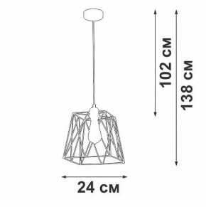Подвесной светильник Vitaluce V2866 V2866-1/1S в Коротчаево - korotchaevo.ok-mebel.com | фото 5