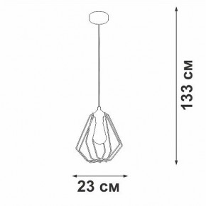 Подвесной светильник Vitaluce V2867 V2867-1/1S в Коротчаево - korotchaevo.ok-mebel.com | фото 5
