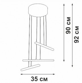 Подвесной светильник Vitaluce V3046 V3046-0/3S в Коротчаево - korotchaevo.ok-mebel.com | фото 5