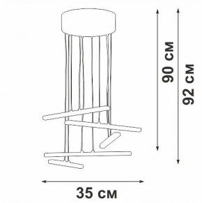 Подвесной светильник Vitaluce V3046 V3046-0/5S в Коротчаево - korotchaevo.ok-mebel.com | фото 5
