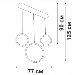 Подвесной светильник Vitaluce V3050 V3050-0/3S в Коротчаево - korotchaevo.ok-mebel.com | фото 5