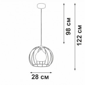 Подвесной светильник Vitaluce V3098 V3098-1/1S в Коротчаево - korotchaevo.ok-mebel.com | фото 5