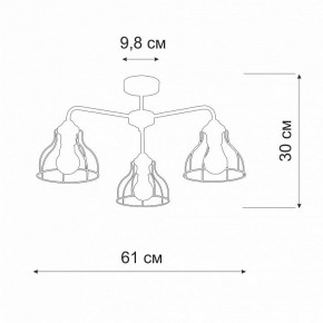 Подвесной светильник Vitaluce V3102 V3102-0/3PL в Коротчаево - korotchaevo.ok-mebel.com | фото 2