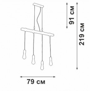 Подвесной светильник Vitaluce V47160 V47160-1/4S в Коротчаево - korotchaevo.ok-mebel.com | фото 5