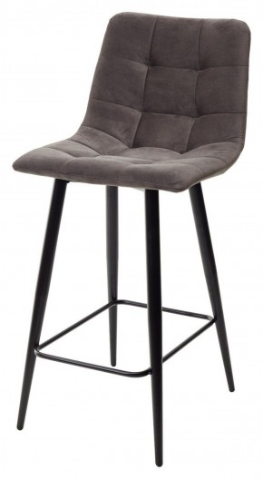 Полубарный стул CHILLI-QB графит #14, велюр / черный каркас (H=66cm) М-City в Коротчаево - korotchaevo.ok-mebel.com | фото