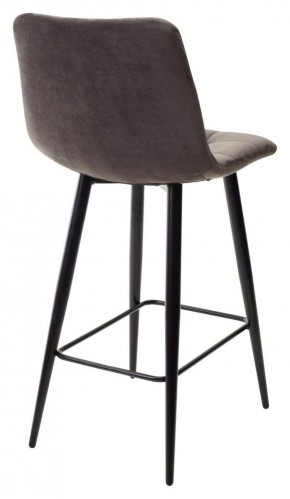 Полубарный стул CHILLI-QB графит #14, велюр / черный каркас (H=66cm) М-City в Коротчаево - korotchaevo.ok-mebel.com | фото 4