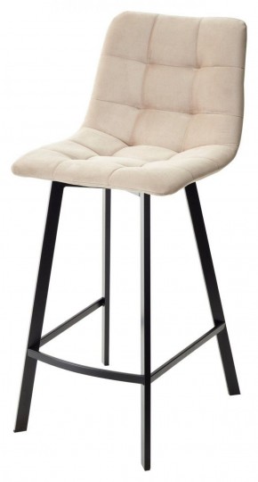 Полубарный стул CHILLI-QB SQUARE бежевый #5, велюр / черный каркас (H=66cm) М-City в Коротчаево - korotchaevo.ok-mebel.com | фото 1