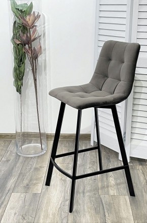 Полубарный стул CHILLI-QB SQUARE графит #14, велюр / черный каркас (H=66cm) М-City в Коротчаево - korotchaevo.ok-mebel.com | фото 2