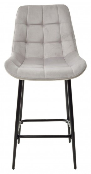 Полубарный стул ХОФМАН, цвет H-09 Светло-серый, велюр / черный каркас H=63cm М-City в Коротчаево - korotchaevo.ok-mebel.com | фото 5