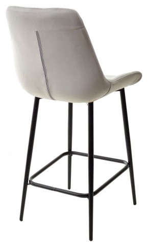 Полубарный стул ХОФМАН, цвет H-09 Светло-серый, велюр / черный каркас H=63cm М-City в Коротчаево - korotchaevo.ok-mebel.com | фото 6