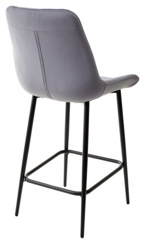 Полубарный стул ХОФМАН, цвет H-14 Серый, велюр / черный каркас H=63cm М-City в Коротчаево - korotchaevo.ok-mebel.com | фото 5
