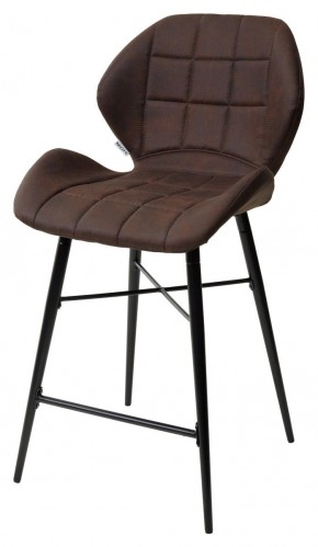 Полубарный стул MARCEL COWBOY-#800 темно-коричневый (H=65cm), ткань микрофибра М-City в Коротчаево - korotchaevo.ok-mebel.com | фото
