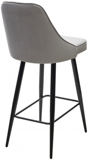 Полубарный стул NEPAL-PB СВЕТЛО- СЕРЫЙ BM-4, велюр/ черный каркас (H=68cm) М-City в Коротчаево - korotchaevo.ok-mebel.com | фото 4