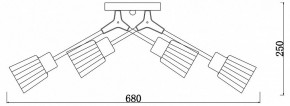 Потолочная люстра Escada Felicia 1137/6P в Коротчаево - korotchaevo.ok-mebel.com | фото 3