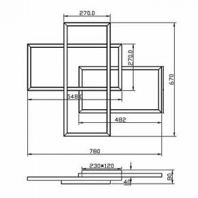 Потолочная люстра Maytoni Line MOD016CL-L80BK в Коротчаево - korotchaevo.ok-mebel.com | фото 2