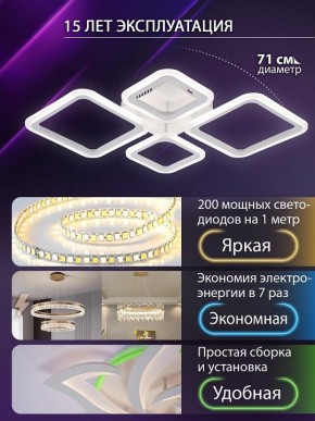 Потолочная люстра Natali Kovaltseva OPTI LED LAMPS 81108/1C в Коротчаево - korotchaevo.ok-mebel.com | фото 5