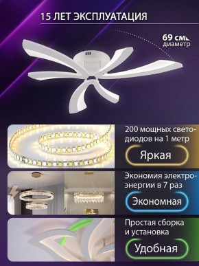 Потолочная люстра Natali Kovaltseva VIO LED LAMPS 81453 в Коротчаево - korotchaevo.ok-mebel.com | фото 5