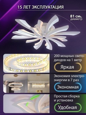 Потолочная люстра Natali Kovaltseva VIO LED LAMPS 81454 в Коротчаево - korotchaevo.ok-mebel.com | фото 5