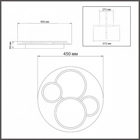 Потолочная люстра Sonex Pine 7734/60L в Коротчаево - korotchaevo.ok-mebel.com | фото 9