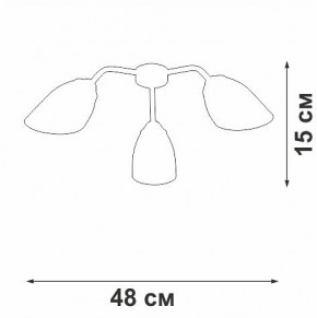 Потолочная люстра Vitaluce V31950 V31950/3PL в Коротчаево - korotchaevo.ok-mebel.com | фото 3