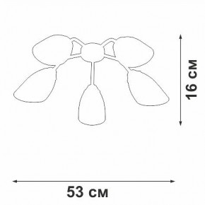 Потолочная люстра Vitaluce V31950 V31950/5PL в Коротчаево - korotchaevo.ok-mebel.com | фото 3