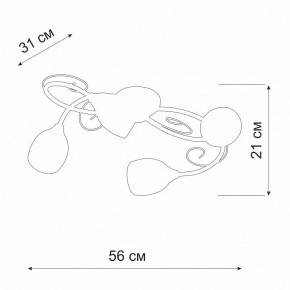 Потолочная люстра Vitaluce V3269 V3269-3/4PL в Коротчаево - korotchaevo.ok-mebel.com | фото 2