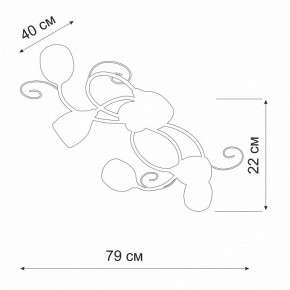 Потолочная люстра Vitaluce V3269 V3269-3/6PL в Коротчаево - korotchaevo.ok-mebel.com | фото 2
