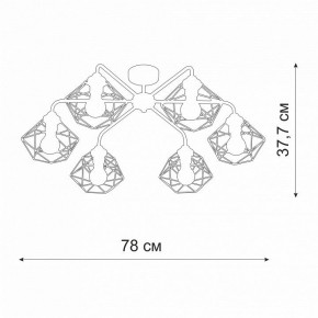 Потолочная люстра Vitaluce V42580 V42580-0/6PL в Коротчаево - korotchaevo.ok-mebel.com | фото 2