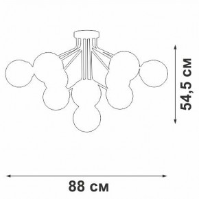 Потолочная люстра Vitaluce V42870 V42870-8/10PL в Коротчаево - korotchaevo.ok-mebel.com | фото