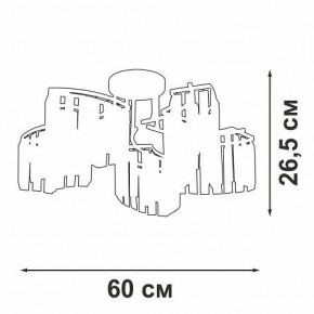 Потолочная люстра Vitaluce V5884 V5884-0/5PL в Коротчаево - korotchaevo.ok-mebel.com | фото 3