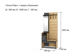 ОЛЬГА-ЛОФТ 1 Прихожая в Коротчаево - korotchaevo.ok-mebel.com | фото 4