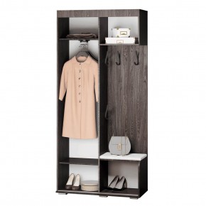 Прихожая Варда (ясень тёмный/белый) в Коротчаево - korotchaevo.ok-mebel.com | фото 3