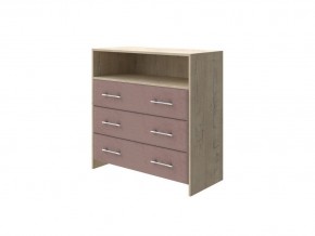 PROxSON Комод Varna (ЛДСП Бунратти+ткань Бунратти/Ultra Горячий шоколад) 90x40 в Коротчаево - korotchaevo.ok-mebel.com | фото