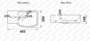 Раковина MELANA MLN-78404R в Коротчаево - korotchaevo.ok-mebel.com | фото 2