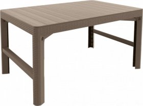 Раскладной стол Лион с регулируемой высотой столешницы (Lyon rattan table) капучино (h400/650) в Коротчаево - korotchaevo.ok-mebel.com | фото 2