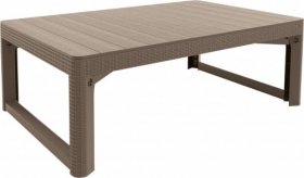 Раскладной стол Лион с регулируемой высотой столешницы (Lyon rattan table) капучино (h400/650) в Коротчаево - korotchaevo.ok-mebel.com | фото 4