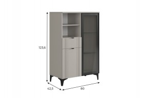 РИЧ Комод 2 со стеклом в Коротчаево - korotchaevo.ok-mebel.com | фото 2