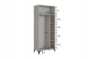 РИЧ Шкаф двухдверный в Коротчаево - korotchaevo.ok-mebel.com | фото 3