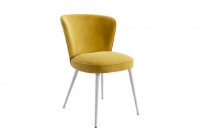 РИЧАРД Стул (желтый (велюр)/белый) в Коротчаево - korotchaevo.ok-mebel.com | фото