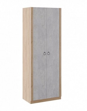 Шкаф 2 двери Глэдис М22 (Дуб Золотой/Цемент светлый) в Коротчаево - korotchaevo.ok-mebel.com | фото 1