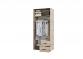 Шкаф 2-х створчатый с ящиками VICTOR (Сонома-Белый) в Коротчаево - korotchaevo.ok-mebel.com | фото 2