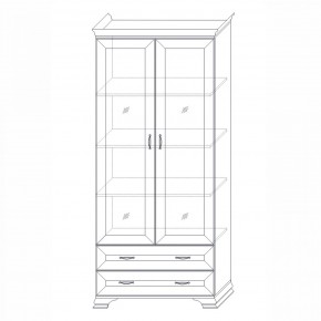 Шкаф (2 стеклодвери) Сиена в Коротчаево - korotchaevo.ok-mebel.com | фото 6