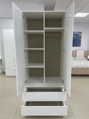 Шкаф 2-ств. с 2 ящиками "Бьянко" в Коротчаево - korotchaevo.ok-mebel.com | фото 2