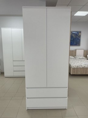 Шкаф 2-ств. с 2 ящиками "Бьянко" в Коротчаево - korotchaevo.ok-mebel.com | фото 3