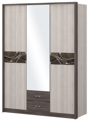 Шкаф 3-х дверный с зеркалом Шк68.2 МС Николь в Коротчаево - korotchaevo.ok-mebel.com | фото