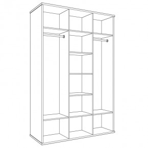 Шкаф 3-х дверный (корпус) Парма Нео в Коротчаево - korotchaevo.ok-mebel.com | фото 4