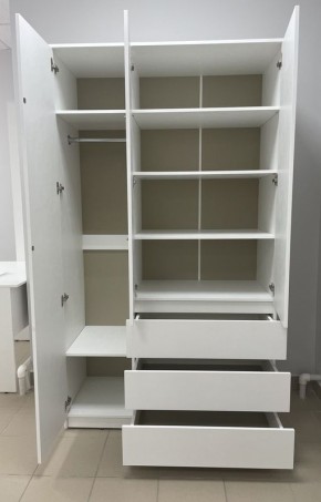 Шкаф 3-ств. с 3 ящиками "Бьянко" в Коротчаево - korotchaevo.ok-mebel.com | фото 2