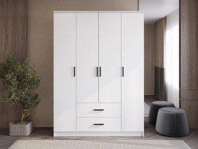 Шкаф 4-х створчатый Титан (белый) в Коротчаево - korotchaevo.ok-mebel.com | фото