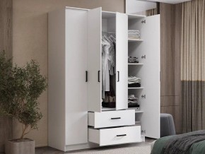 Шкаф 4-х створчатый Титан (белый) в Коротчаево - korotchaevo.ok-mebel.com | фото 4