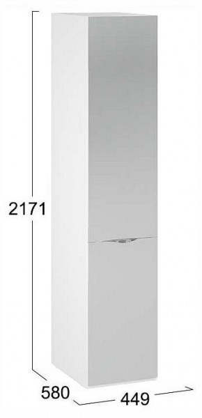 Шкаф для белья Глосс СМ-319.07.002 в Коротчаево - korotchaevo.ok-mebel.com | фото 4
